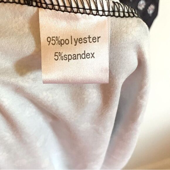 Poetsky Maxi Dress Pockets Adjustable Straps Black Floral Print Sz XL NWT - Picture 8 of 8